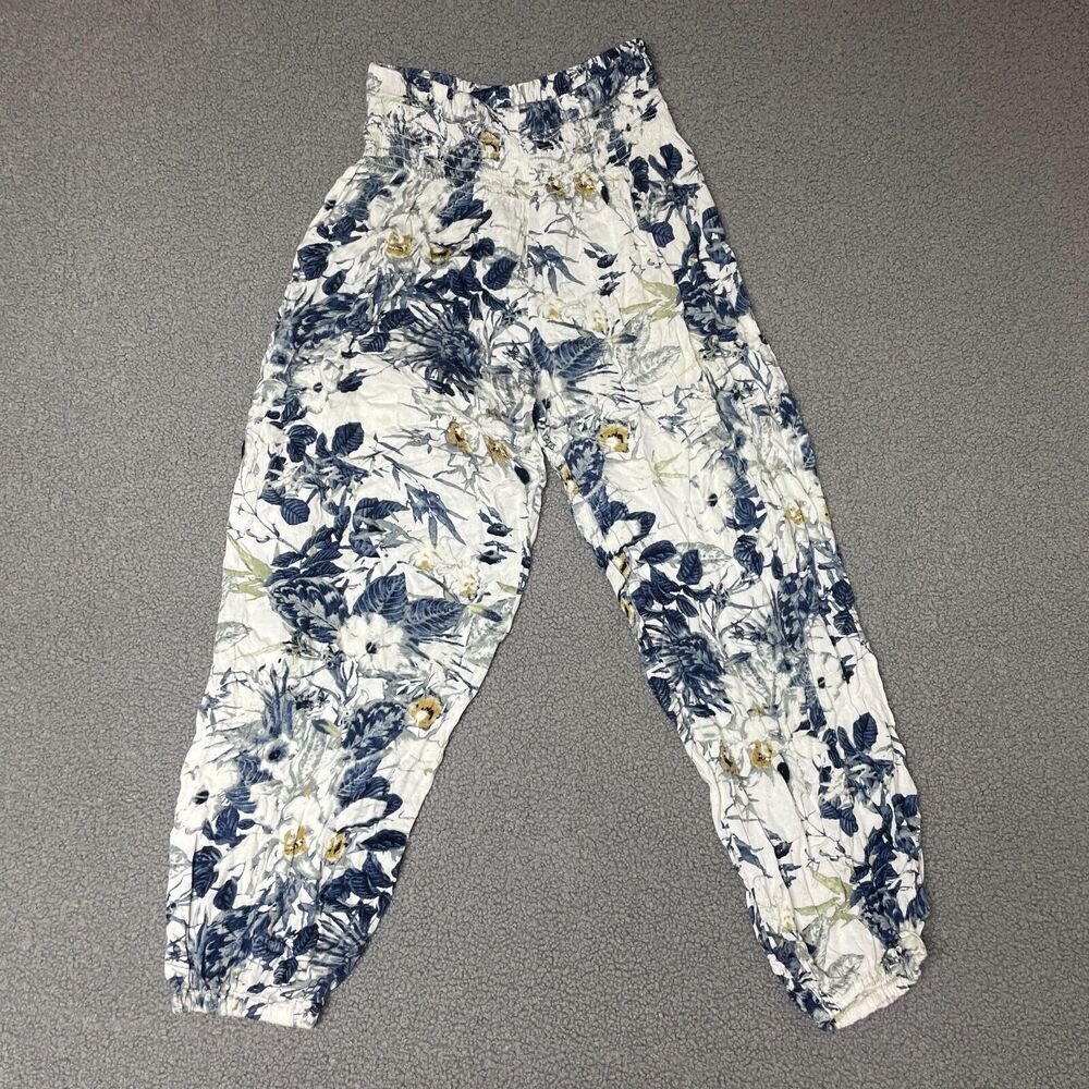 Alexander Del Rossa Women's jogger Pajama Pants Pj Bottoms medium‎ rayon floral